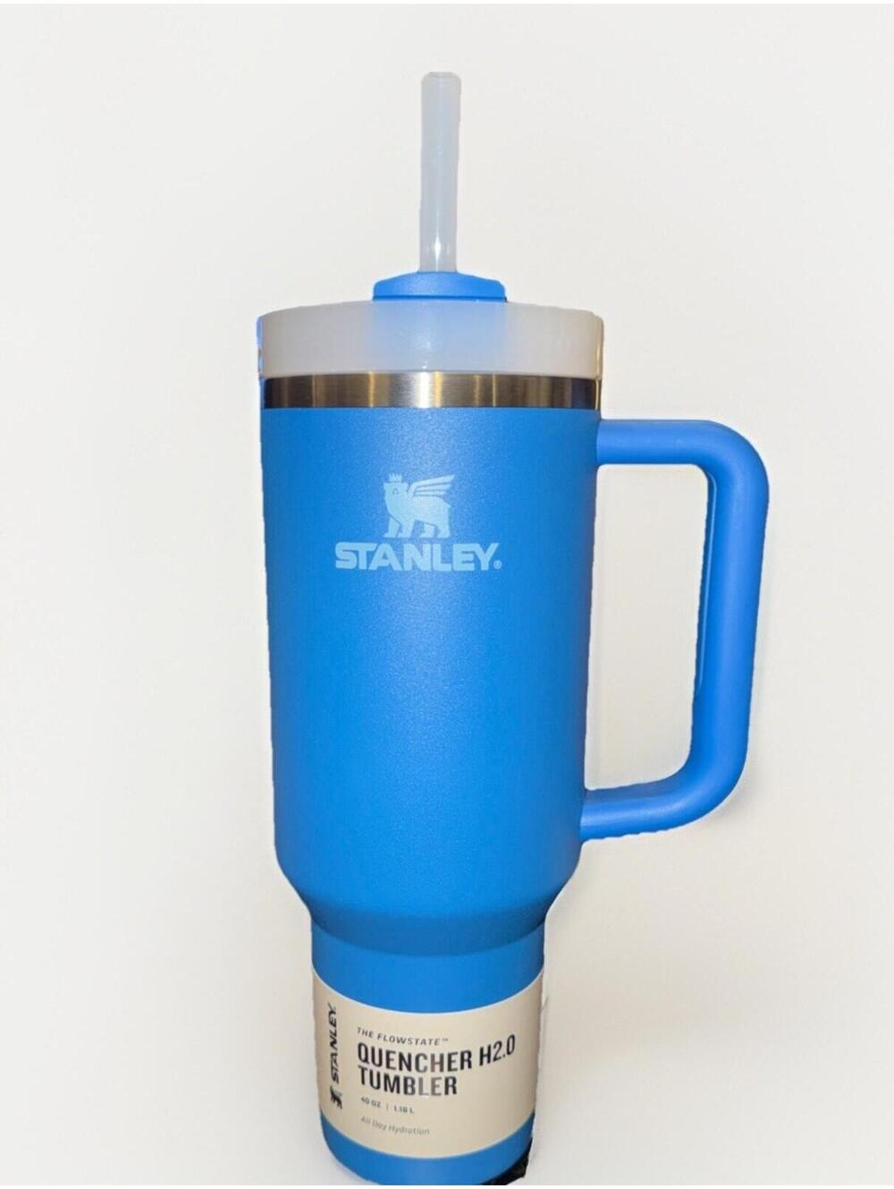 Stanley The Quencher H2.0 Tumbler 40-ounce Azure Blue NWT